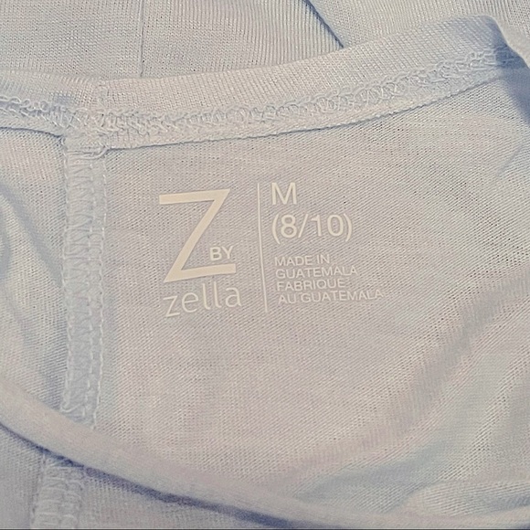 Z by ZELLA Girls Cross Back Tee Workout Athletic Short Sleeve Top Lt. Blue - MED - Picture 4 of 5